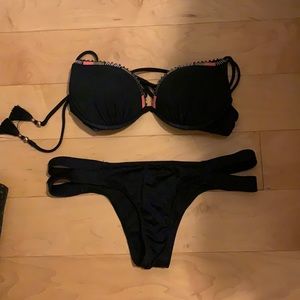 34A and Small Victoria’s Secret Black Bikini